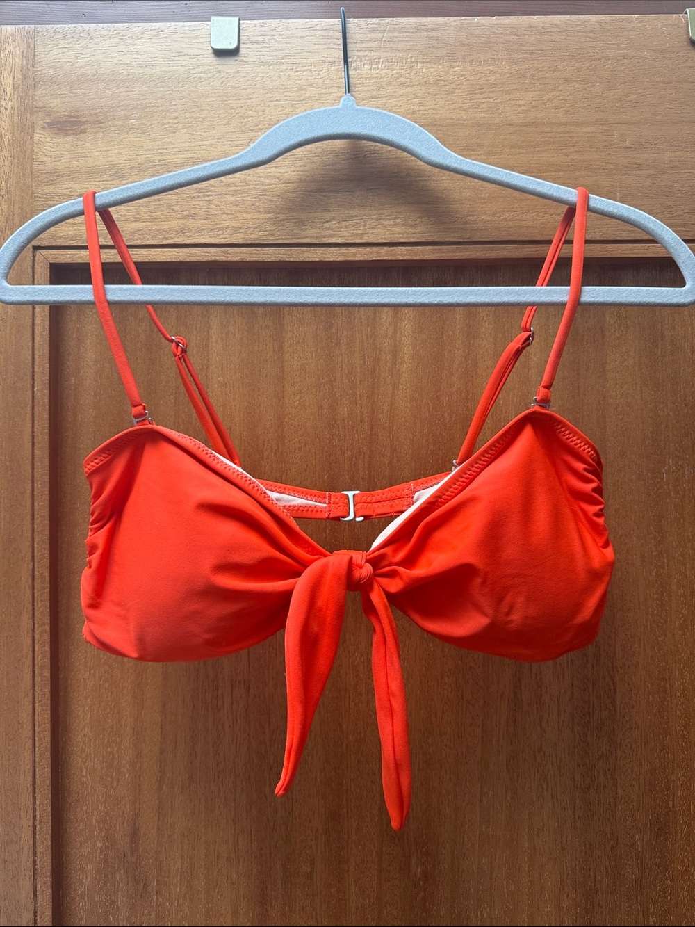 Red Tie-Front Bikini Top - Women Intimates & Sleepwear